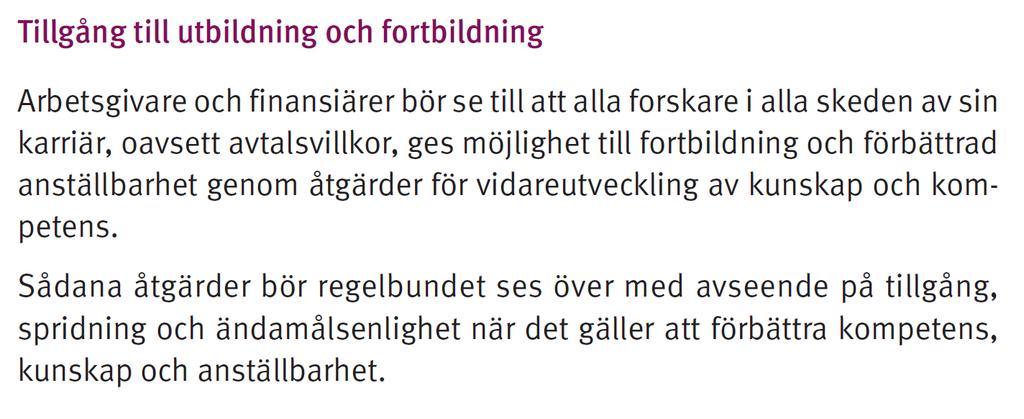 d) Utbildning och