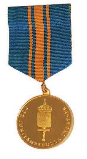 Försvarsmaktens medalj för sårade i strid, i silver Försvarsmaktens förtjänstmedalj i guld Vice korpral Jonas Schmidt, Malmö med anledning av striden i Mali 2017.