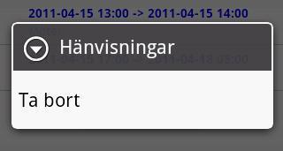 När hänvisningen är satt ser du längs ner i bilden att du är hänvisad. Öppna Telefonen: du kan öppna telefonen genom att trycka på knappen för att öppna telefonen. Tips!