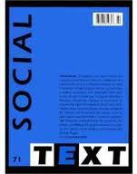 artikel till Social Text, en vetenskaplig tidskrift för