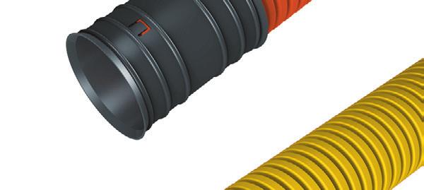 Standardfärger är orange, gul och grön. Svart finns på begäran. Användningsområde: HARD kabelrör tillverkas av ett styvt material och är konstruerade för att tåla jord och tyngden av fordon.
