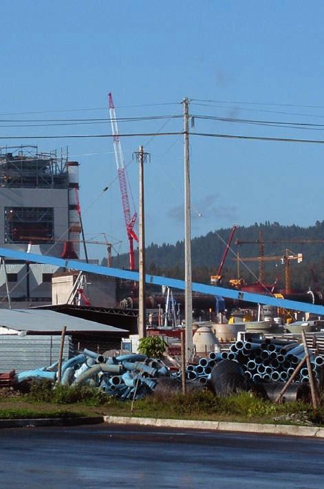 växer och mognar SYDAMERIKAS STÖRSTA INOM MASSA OCH PAPPER I Chile bygger Arauco massabruket Nueva Aldea. Produktionsstart är planerad till juni. Företag Miljoner årston Massa Aracruz 2.8 Arauco 2.