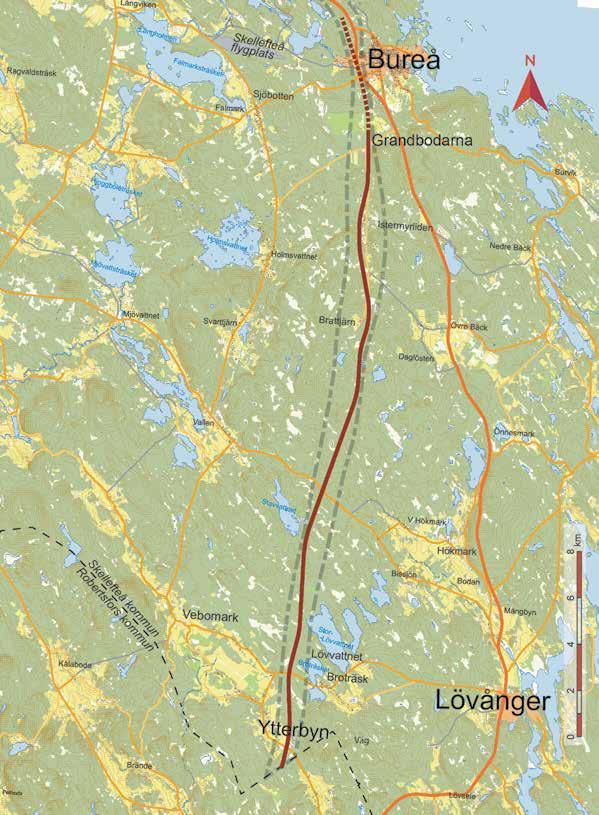 Fördjupad utredning: Linjestudier Ytterbyn-Södra Bureå Norrbotniabanan,