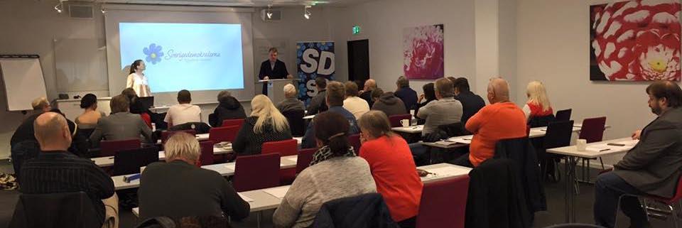 Utbildning av blivande politiker och föreläsning i Hudiksvall Distriktets