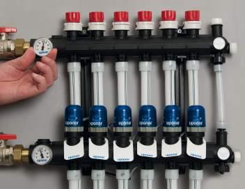 med Uponor Vario PLUS styrdon. 2.
