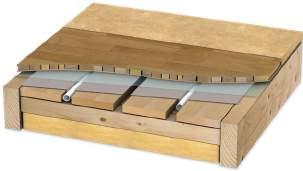 Golvvärme i och på träbjälklag Uponor Capsula - Golvvärmekassett Uponor Hep 20 Glespanel Bild: I träbjälklag Bild: Golvvärmekassett med isolering Uponor Golvvärmekassett med isolering installeras i