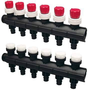 Vario PLUS Fördelarmoduler För att förenkla montaget utan att försvåra anpassningen till den enskilda installationen levereras Uponors Vario PLUS Fördelare i ett antal moduler.