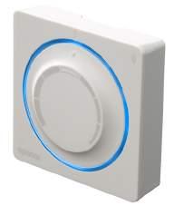 Bild: Uponor Smatrix Wave Termostat Style T-169, finns i svart och vit Uponor Smatrix Wave Termostat T-165 POD Rumstemperaturen ställs in med hjälp av ratten på termostaten T-165 POD.