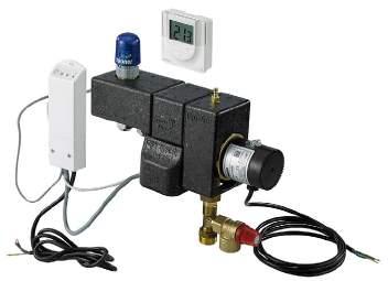 Bild: Uponor ElPush 12 Uponor Push 12/Uponor ElPush 12 är speciellt utvecklad för att ansluta ett golvvärmesystem i ett rum, med en eller flera slingor, till ett radiatorsystem.