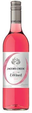 ALKOHOLFRITT Jacob s Creek UnVINED Rosé Nr 1050345 59,40 kr 75cl 6/kolli Producent Jacob s Creek Wines Druvor Shiraz Ursprungsland Australien Distrikt South Eastern Australia Fruktigt och smakrikt