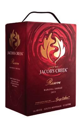 VIN AUSTRALIEN JACOBS CREEK WINES & WYNDHAM ESTATE Jacob s Creek Reserve Shiraz Nr 1007258 116,10 kr 75cl 6/kolli Producent Jacob s Creek Wines Druvor Shiraz Ursprungsland Australien Distrikt Barossa