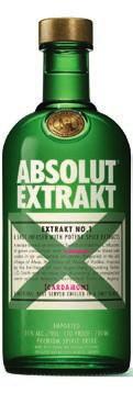 ABSOLUT VODKA SVERIGE VODKA SUPER PREMIUM Absolut Elyx Nr 1050205 485,40 kr 70cl 6/kolli Nr 1050206 720,70 kr 100cl 6/kolli Nr 1050323 1.183,30 kr 150cl 1/kolli Nr 1050324 2.