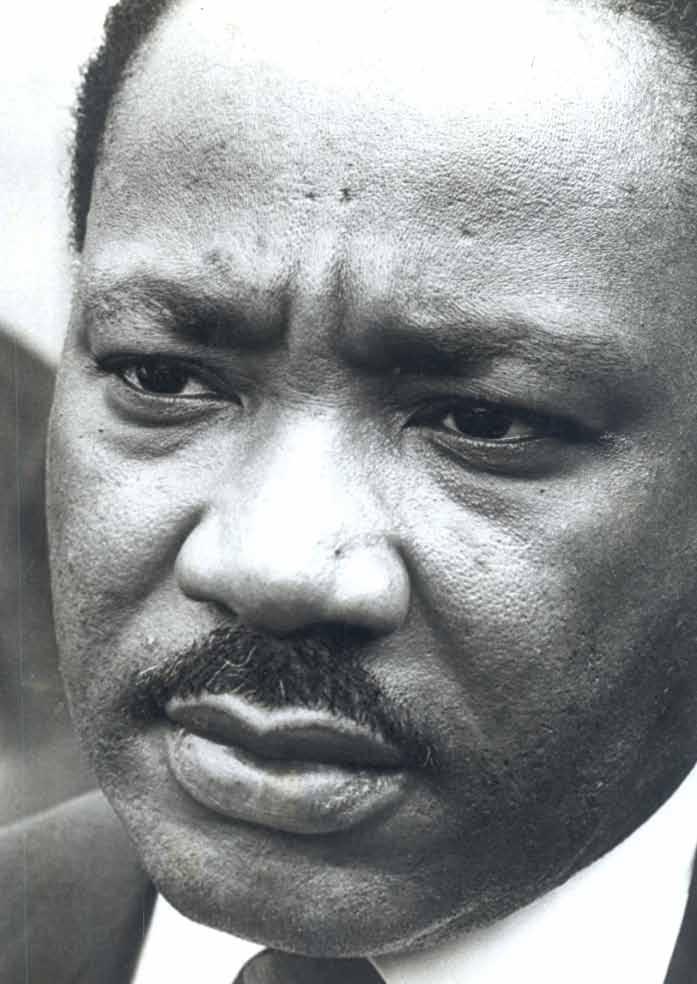 Martin Luther King (1929-1968) och medborgarrättsrörelsen i USA är en av ickevåldets stora förebilder.