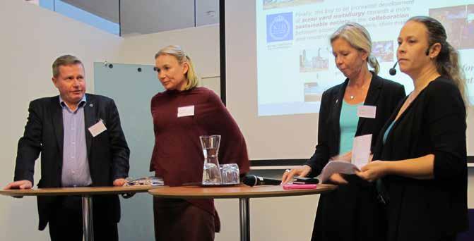 Paneldebatt under konferensen Metal Industry a necessity for circular economy i Helsingfors.