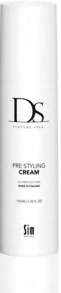 S T Y L I N G DS PRE STYLING CREAM / Parfymfri stylingkräm. Lätt stadga. Den till konsistensen sammetslena stylingkrämen ger en lätt stadga och ett flexibelt stöd för styling, föning och lockning.