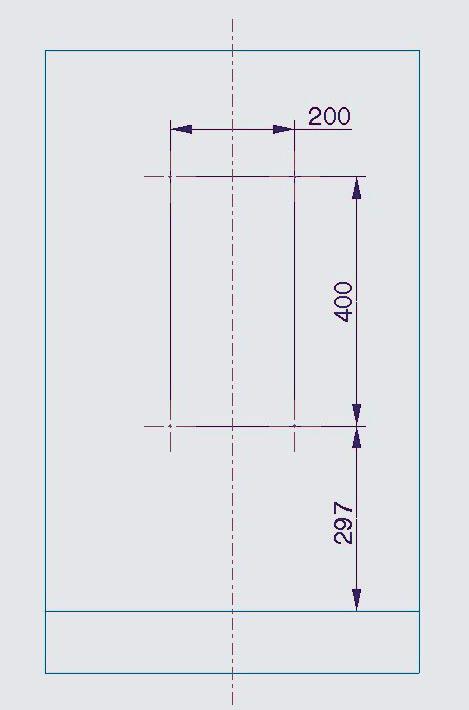 Placera golvmonteringsmallen (fig 6) framför kåpan och markera hål för monteringssatsen.