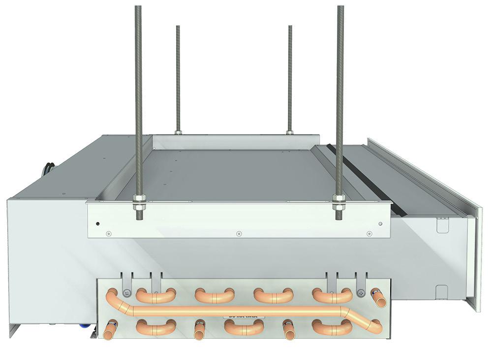 Montering M8 x4 105 B 1 +5 < 300 1 W L Orderkod Undertak -I Frontplatta (inlopp) Öppning L Inlet W Inlet L Bredd 1 B 1 Vikt [ mm ] [ kg ] 3 Frontplatta (inlopp) -03