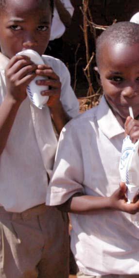 Mjölk till 2 500 barn Vid foten av berget Kilimanjaro i Tanzania ligger Danderyds församlings tre vänförsamlingar.