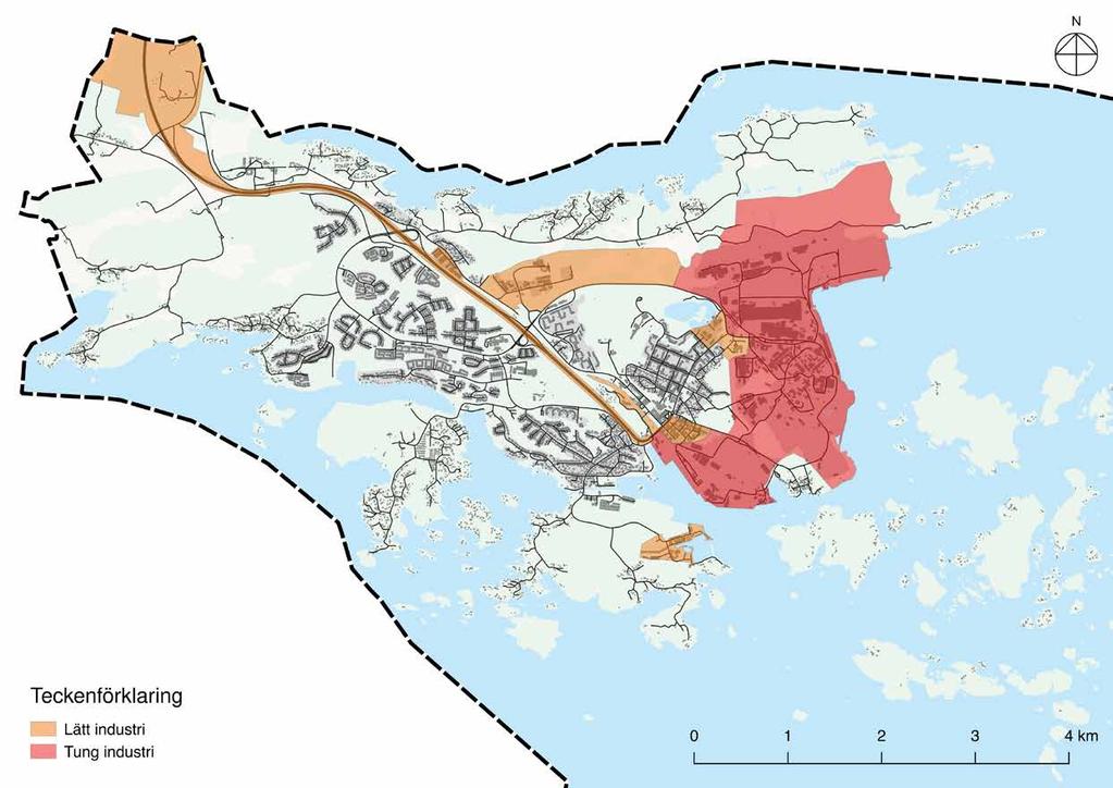 Verksamhetsområden och industri Om Oxelösunds kommun ska växa i den takt som är kommunens målsättning bör den totala ytan av verksamhetsområden utökas.