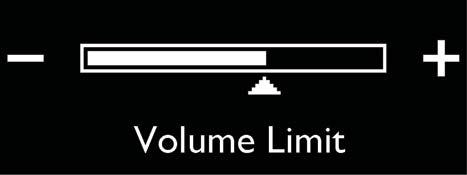 4.1.3 Begränsa ljudnivån Om du lyssnar på höga ljud mer än helt momentant, kan det skada din hörsel. Du kan ställa in spelarens ljudnivå så att det passar dig.
