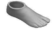 Flex-Foot Sock, avsedd för alla Flex-fötter utom Flex-Foot JR och Flex-Foot Axia, Vari-Flex EVO TM. Färg: Beige FCa0 + stl + l/r Art.nr. FCA0 Fotkosmetik, inkl.