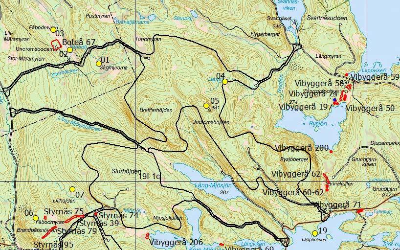 Törstaåsen. Jfr tabell 2.