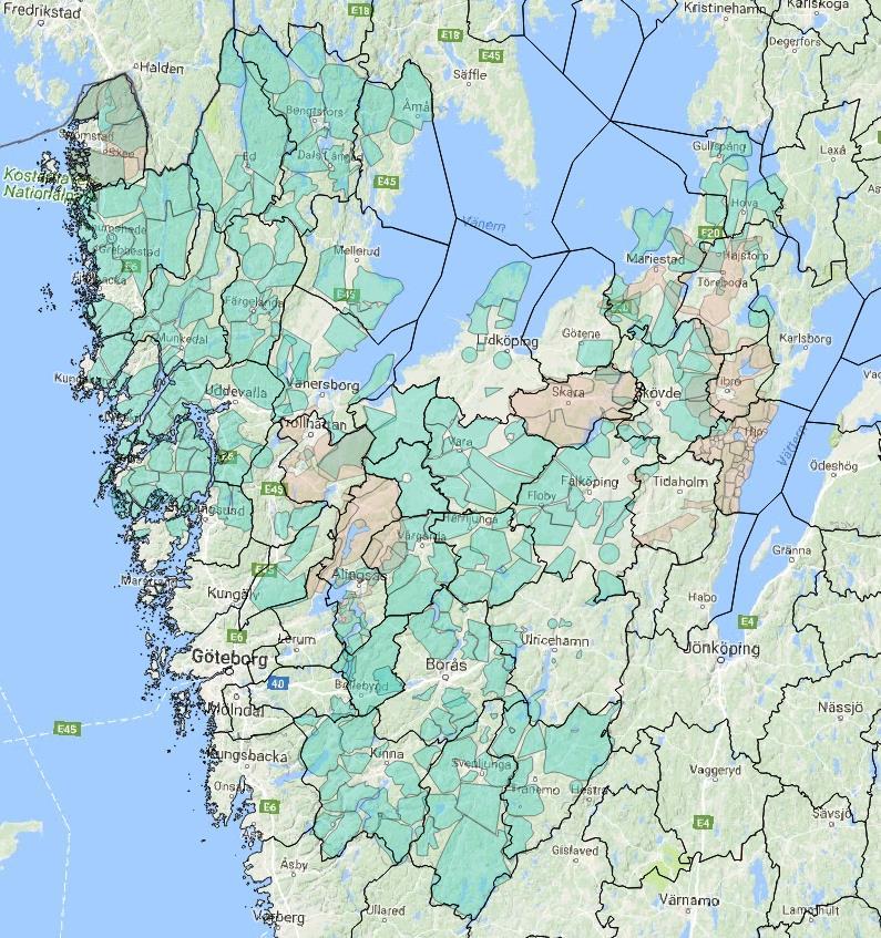 Lokal utbyggnad, fiberföreningar och stadsnät Vi vet om att kartan är ofullständig,