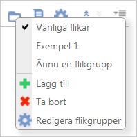 Flikgrupp I Studior och Centraler finns kommandot Flikgrupp. Fritt antal flikar ska kunna sparas och grupperas via dessa inställningar.