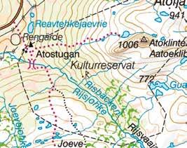 Atoklimpen En samisk kulturmiljö med intressant flora och geologi. Från Atostugan går en vacker stig upp till toppen av Atoklimpen, 1006 möh.