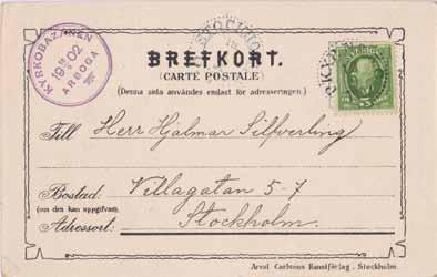 Brefkort från Kyrkobazaren i Arboga.