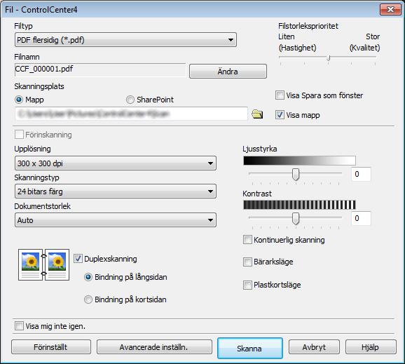 Skanna med datorn Skanna dokument till SharePoint 6 Med den här funktionen kan du skanna dokument och spara dem på en SharePoint-server.