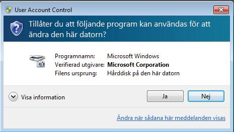 Förbereda nätverket för skanning med datorn (Windows Vista, Windows 7, Windows 8, Windows