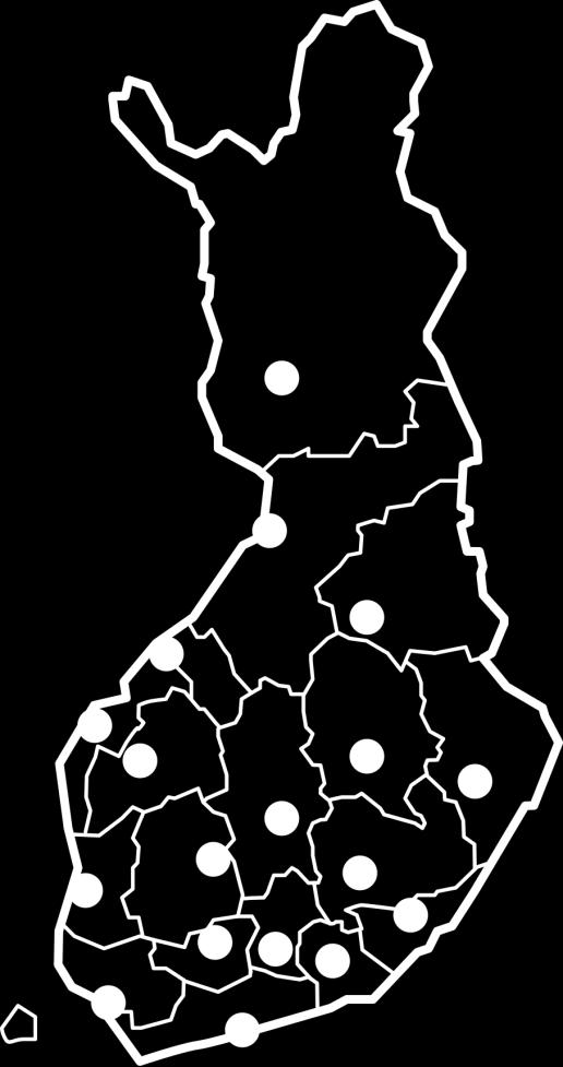 Myndighetens verksamhetsställen Verksamhetsställen Helsingfors Tavastehus Joensuu Jyväskylä Kajana Karleby