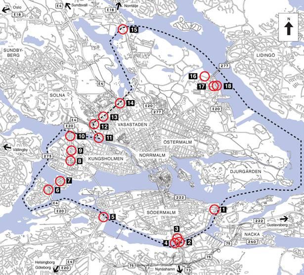 Congestion tax 4 A charge is made when entering/exiting the centre of