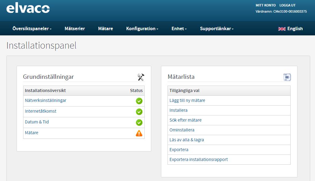 Syfte Schemalägga mätaravläsningar När mätare har installerats kan ett avläsningsschema ställas in. Avläsningsschemat avgör hur ofta enheten kommer att läsa av mätarna i sin mätarlista. 6.7.
