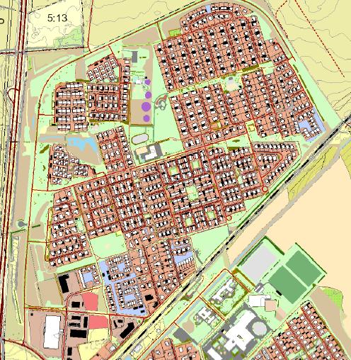 6.2 Norra Åkarp De ytor som vi föreslår att karaktären på gräsytan ändras i norra Åkarp är: Del av Gränsvägen - görs om till äng.
