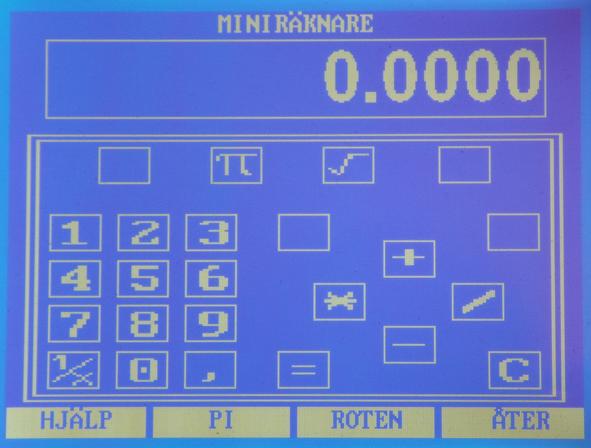 Funktioner Funktioner. Miniräknare Du har i systemet en inbyggd miniräknare. Den kan vara bra att ha då du skall räkna ut motorvärden och annat.