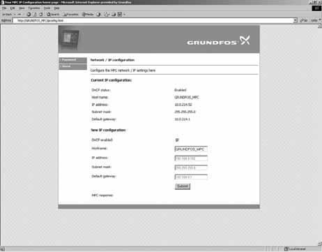 133Anslutning till CU 352 Användarnamn: admin Lösenord: admin När användarnamn och lösenord angivits startas en applikation i CU 352, under förutsättning att en Java Applet installerats på datorn.