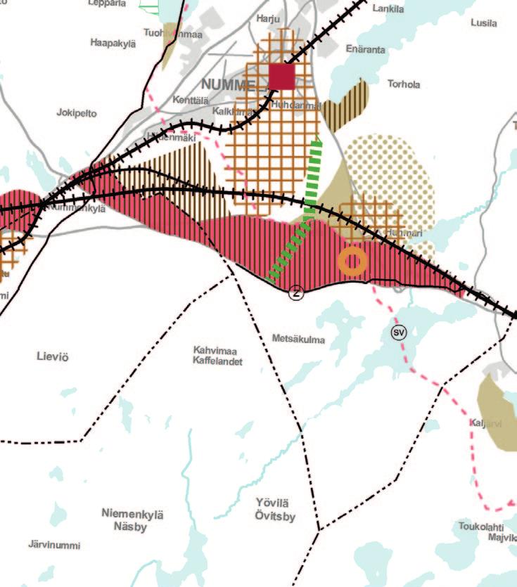 befintliga tätorter samt vägar, sjöar, vattendrag och ortnamn mattade.