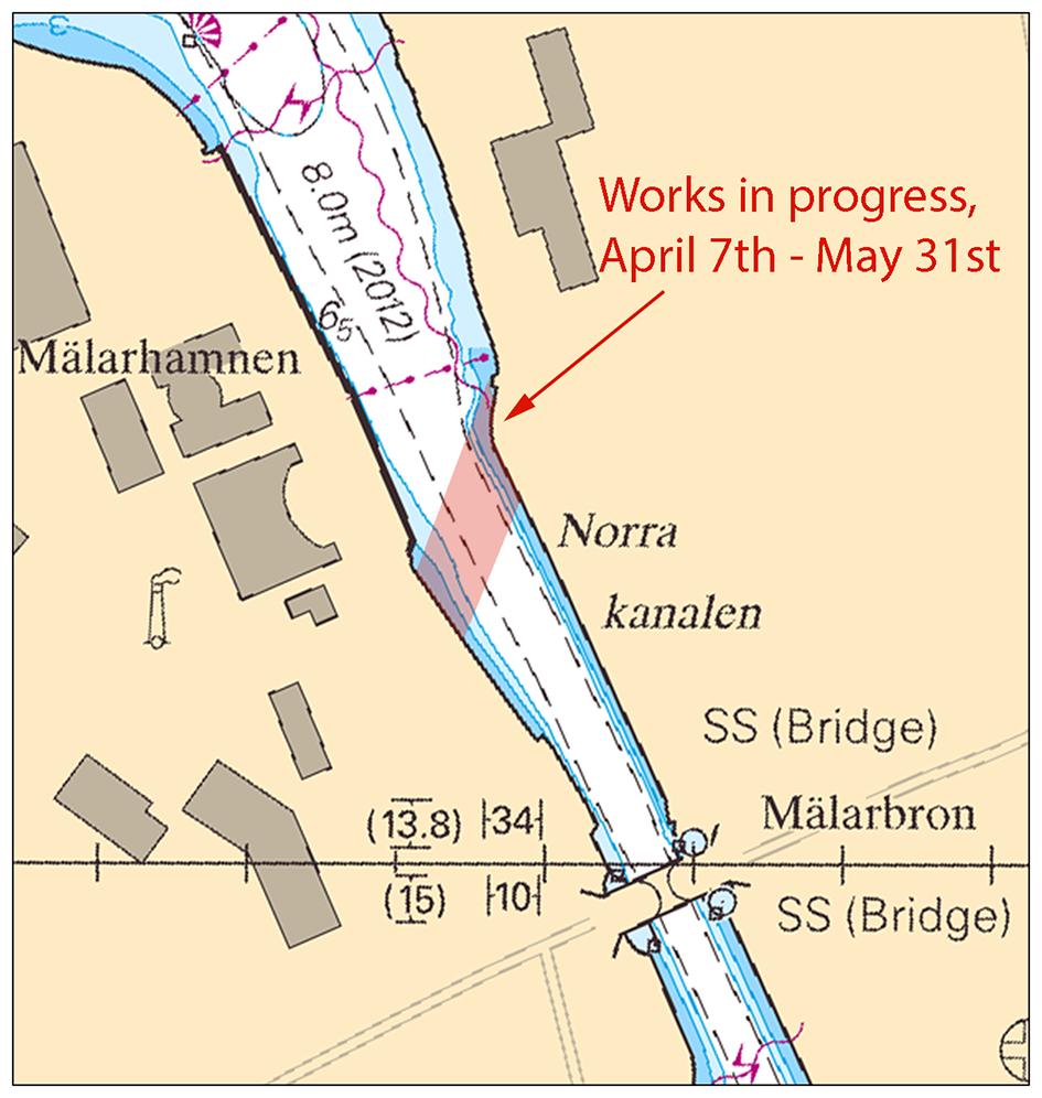 2015-04-02 8 Nr 540 Södertälje. NCC Construction Sverige AB Publ. 2 april 2015 Mellersta Östersjön * 10252 Sjökort: 62, 71 Sverige. Mellersta Östersjön. Gotland. Klintehamn.