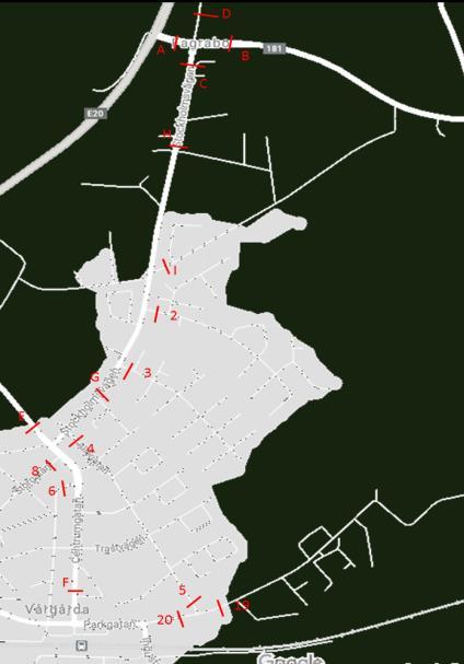 1.2 AVGRÄNSNING Framtida trafikmängder kan även bero på övrig byggnation i Vårgårda. Utredningen tar endast hänsyn till utbyggnaden av Fagrabo enligt planprogram.