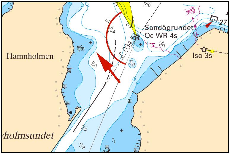 2016-08-04 3 Nr 610 TILLKÄNNAGIVANDEN Inga Tillkännagivanden i detta häfte. UNDERRÄTTELSER Bottenviken * 11400 Sjökort: 4101, 414 Sverige. Bottenviken. Luleå. Hamnholmen. Grund.