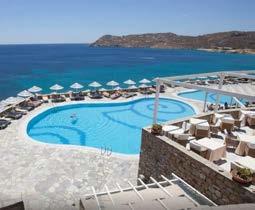 162 GRECIA Mykonos Myconian Kyma 5 Myconian Imperial Resort 5 MIC DEJUN MIC DEJUN Amplasat pe partea de sus a faimosului deal Mykonian, Mykonian Kyma, Design Hotel, îmbrăcat în culoarea albă Myconian