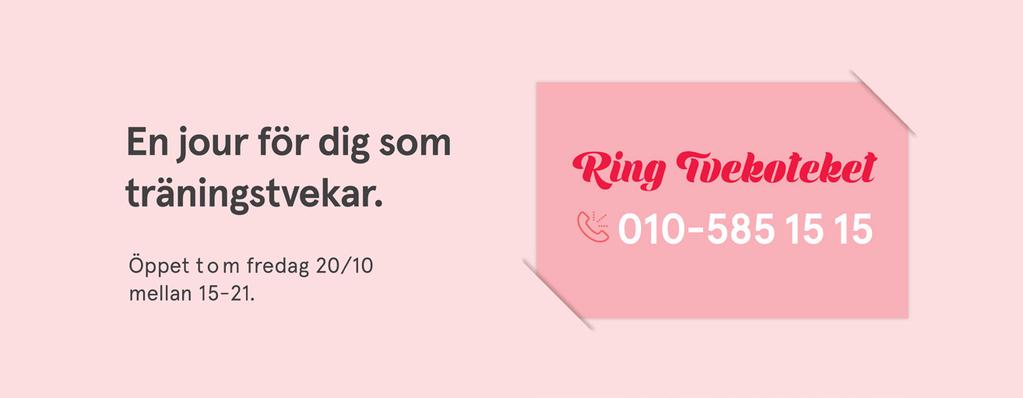 träningstvek. Ring.