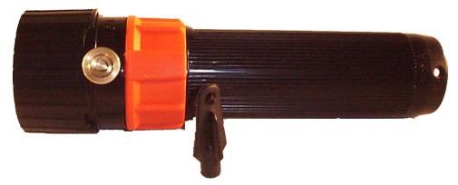 (Gul) (blinkande orange ljus) andvänd: 4 st R20 - batterier * Art nr 6488 Vigil Ficklampa Gastät