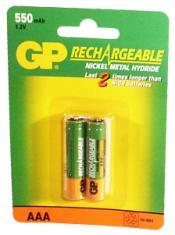 2 st AAA - Uppladdningsabara batterier ( R03 ) 1,2 Volt ( 900 mah ) Ni-MH