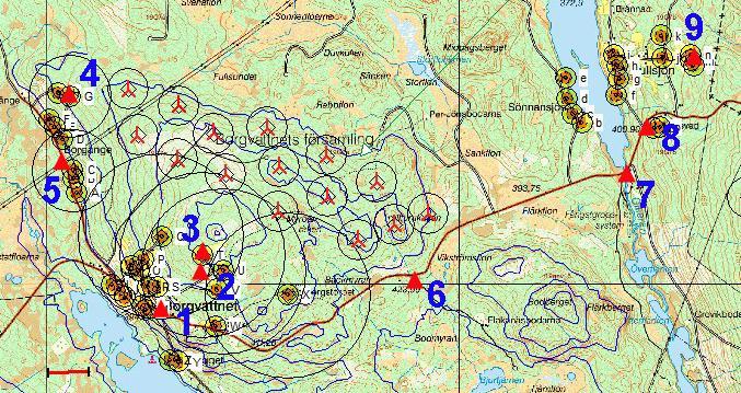 6 Påverkan av landskapsbilden 6.1 Allmänt På grund av landskapets karaktär av ett storskaligt, kuperat skogslandskap kommer den visuella påverkan av landskapsbilden vara relativt liten.