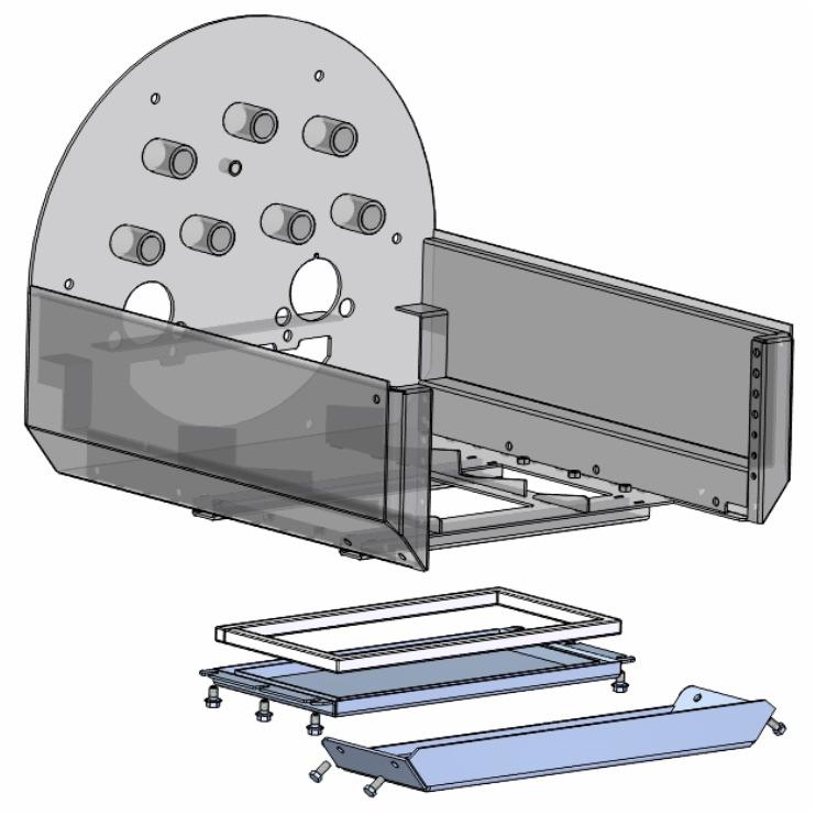 HSPB 700/1000 p 16/ 61 Montering av rosterhållare Installera brännkammarens bottendel (15x15mm