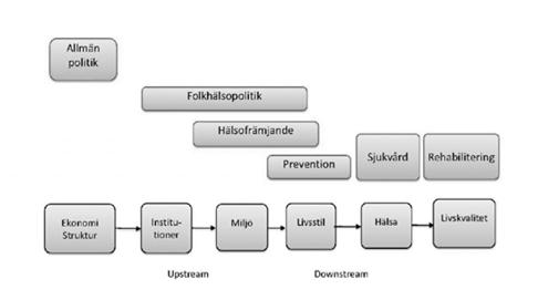 Orsakskedja med bestämningsfaktorer Om ANDT-prevention ANDT-prevention Ett vanligt synsätt på drogprevention, speciellt bland lekmän, är att det består av att varna unga människor för de farliga