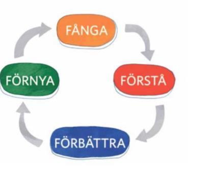 Tänk om i fyra steg Lagarbete med patienter och personal Mer upplevelser än åsikter - Berättelser och situationer används Tillsammans designar man en förbättring Patienten en